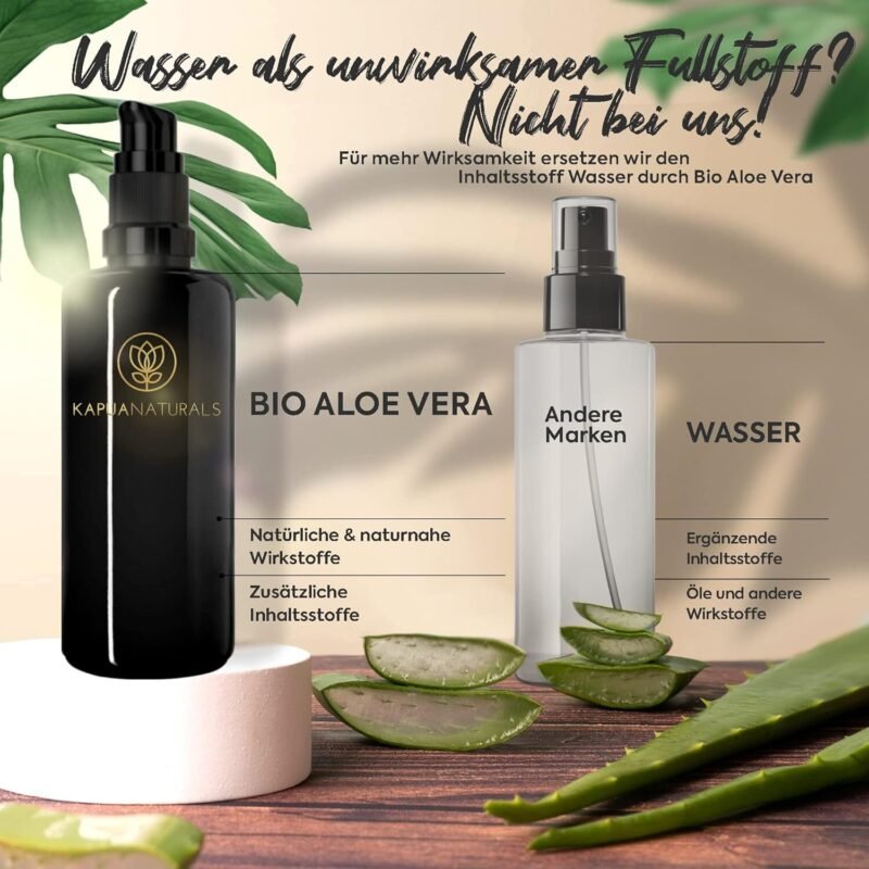 100ml BIO Hyaluron Creme fürs Gesicht – Hochdosiert mit Arganöl, Aloe Vera & Kokosöl