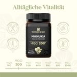 500 g manuka honig mgo 200+ roh und aktiv – Premium Qualität – Watson & Son