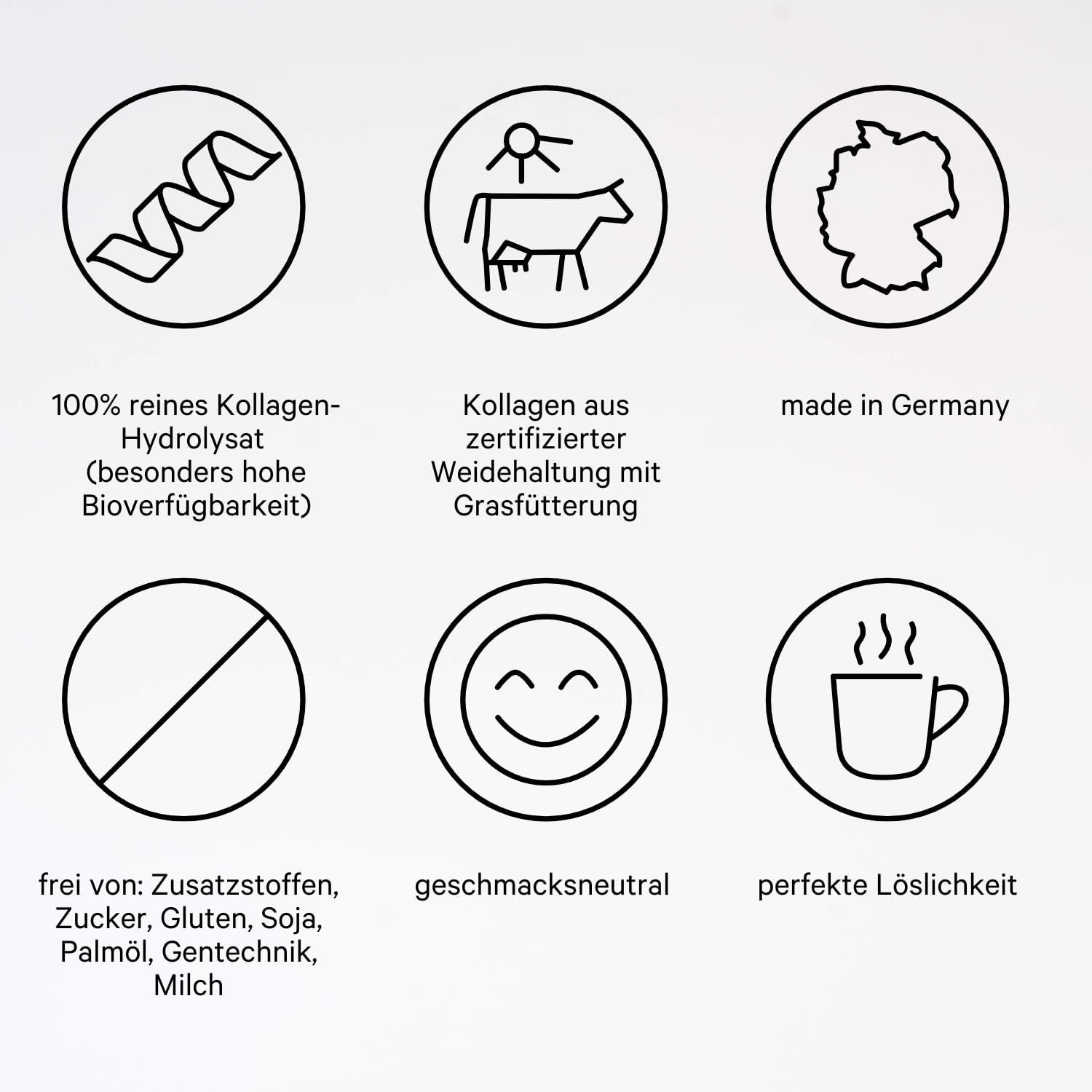 460g collagen pulver – Premium Kollagen Hydrolysat Peptide Typ 1 & 3 – Primal State®