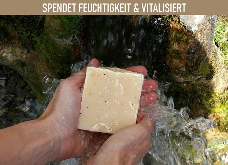 95g Avocado Seife für Haut und Haar – Handgemachte Naturseife mit Johanniskraut, vegan & palmölfrei | MAMA AVOCADO