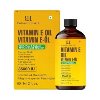 2 fl oz Vitamin E Öl für Haut und Haare – hochdosiert, naturrein, mit Bürste