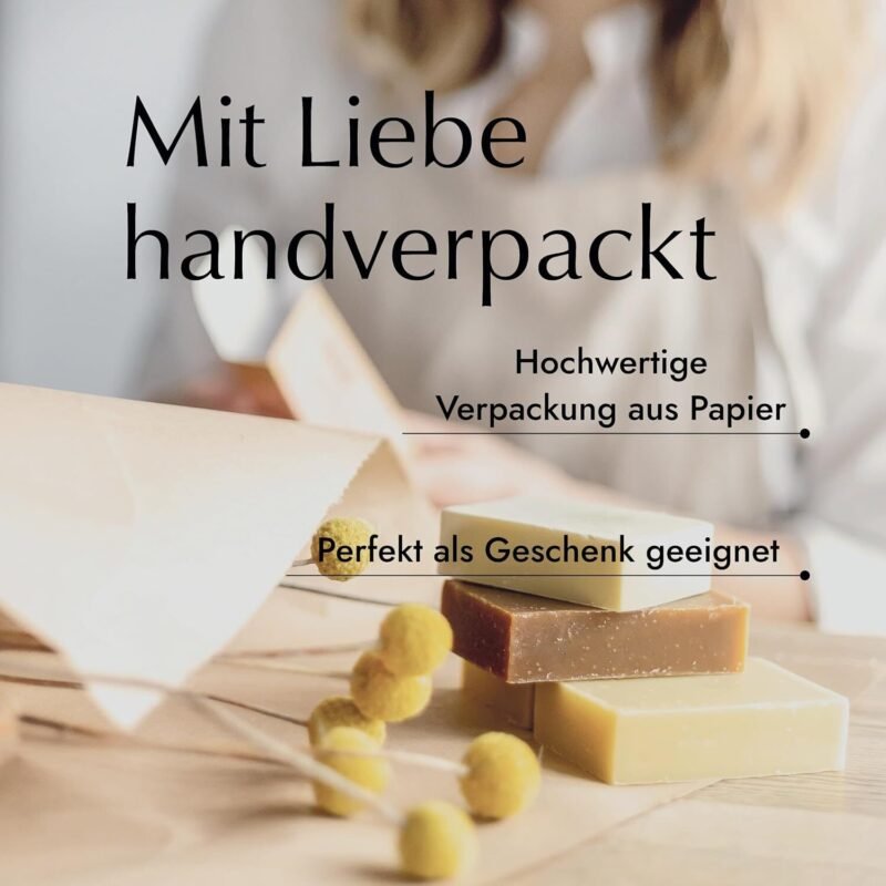 95g Bio Rosmarin Seife handgemacht – Naturseife mit ätherischem Rosmarinöl & Karitébutter, vegan