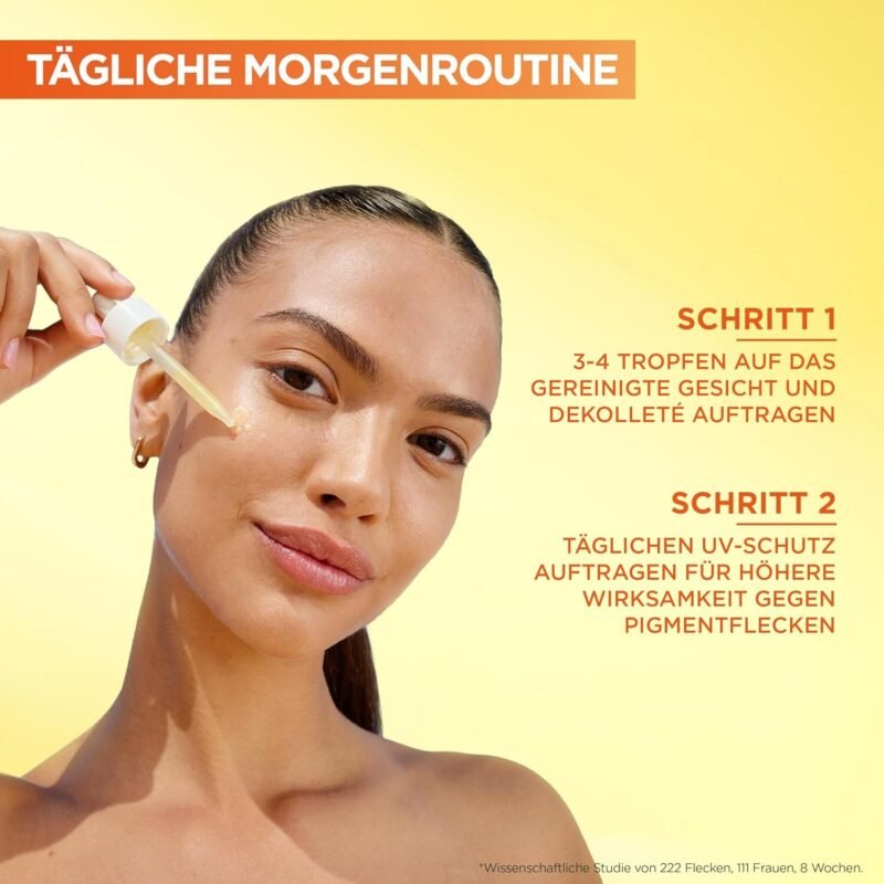30ml Vitamin C Glow Booster Serum – Für strahlenden, ebenmäßigen Teint – Garnier