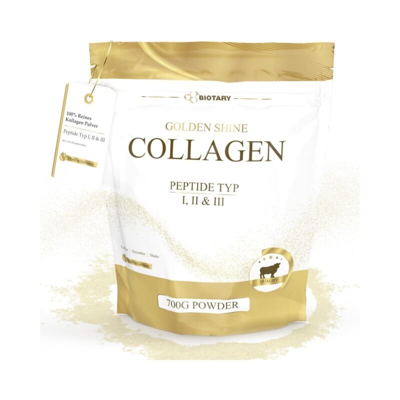 700g collagen pulver – reines Kollagen Hydrolysat mit Peptiden 1, 2 & 3, geschmacksneutral