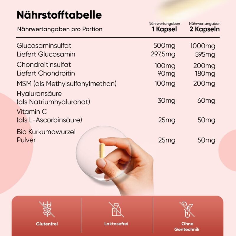 180 msm kapseln glucosamin chondroitin & msm – Mit Vitamin C, Kurkuma & Hyaluronsäure – WeightWorld