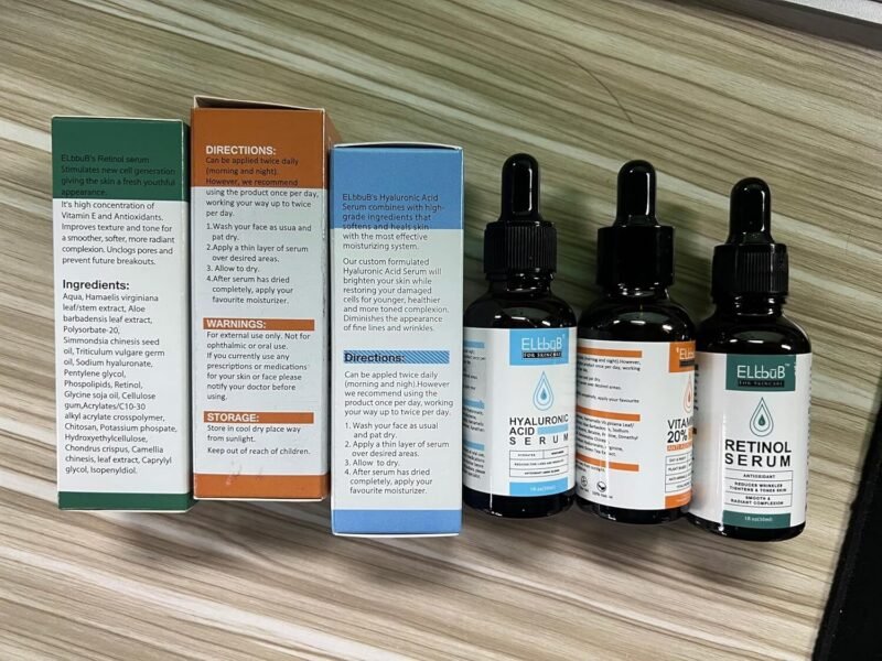 Bio Gesichtspflege Set mit Vitamin C, Retinol & Hyaluron – Vegan Naturkosmetik