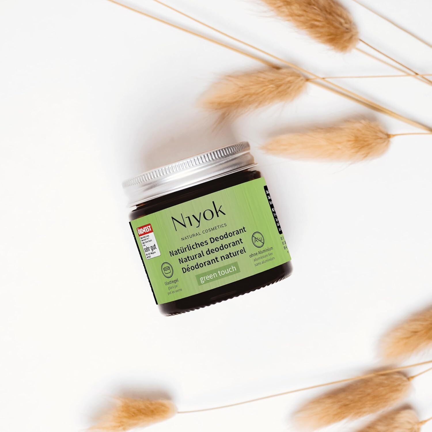 40ml Deocreme ohne Aluminium – Pflanzlicher Unisex-Duft, vegan, 24h Schutz | Niyok