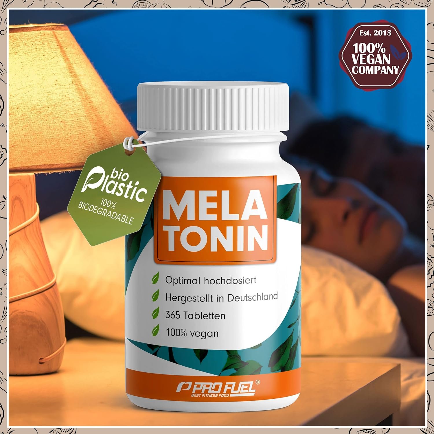 81ZsDkG+IFL._AC_SL1500_ 365 Tabletten Melatonin hochdosiert 0,5 mg – Laborgeprüft, vegan – Made in Germany