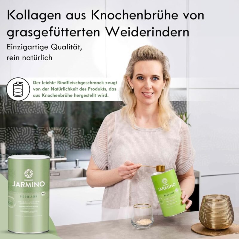 300g Bio Kollagen Pulver vom Weiderind – Grass-Fed Collagen Peptide – JARMINO