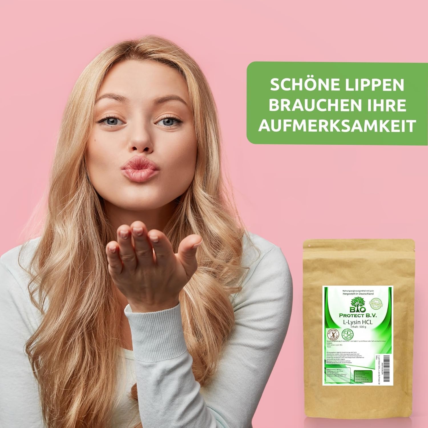 500 g l-lysin pulver – 100% rein, ohne Zusatzstoffe – Vegan