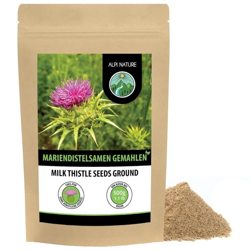 500g mariendistel pulver aus gemahlenen Mariendistelsamen – Alpi Nature