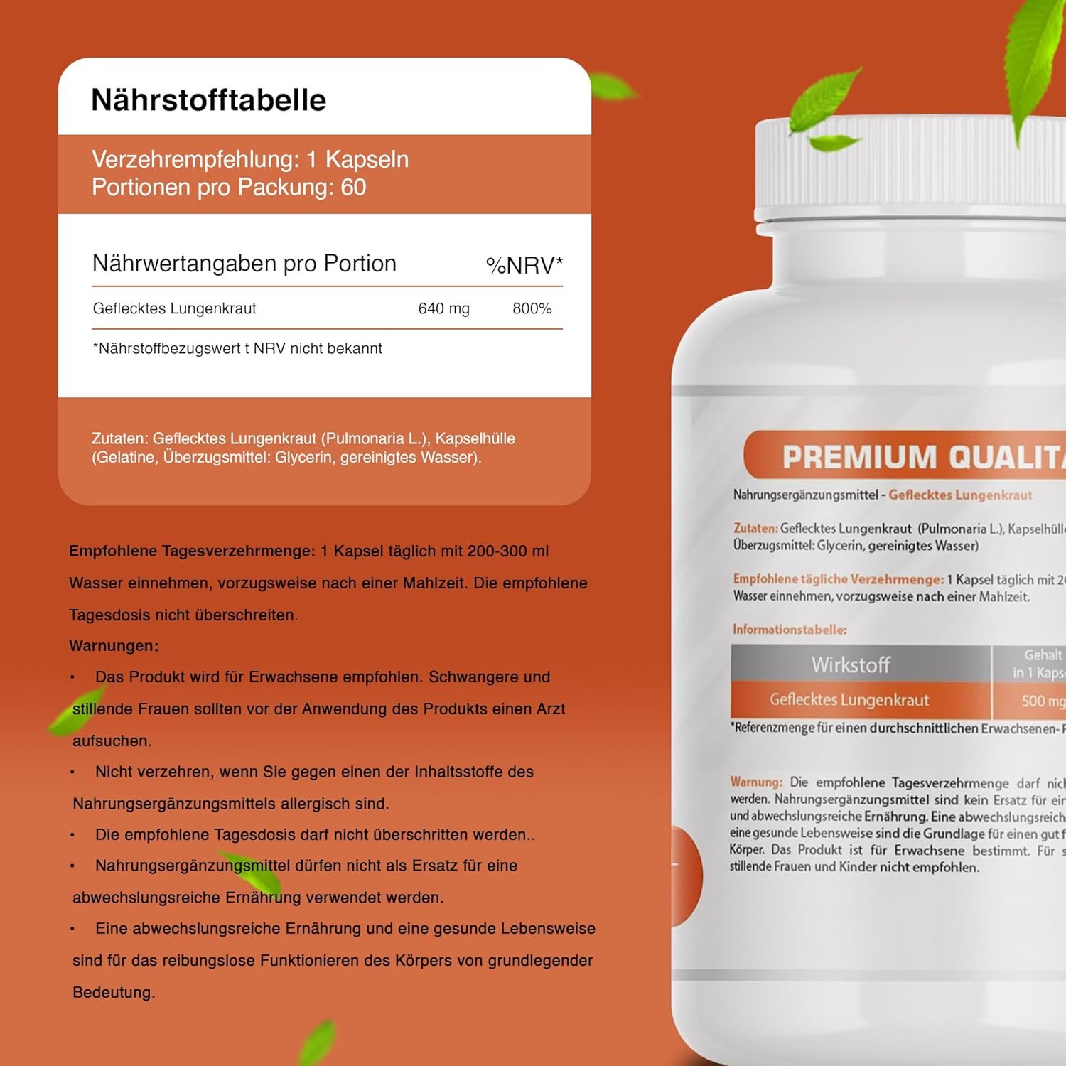 81szQ3V+uwL._AC_SL1500_ 60 lungenkraut kapseln – 500 mg geflecktes Lungenkraut – Gesunde Lunge