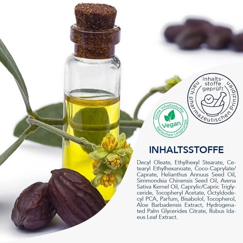 30ml Gesichtsöl – Glattes Hautgefühl mit Vitamin E & Omega 6 – Frei Öl