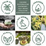 100g Avocado und Lavendel Seife für alle Hauttypen – Handgemachte Naturseife für Haut & Haare, ohne Palmöl