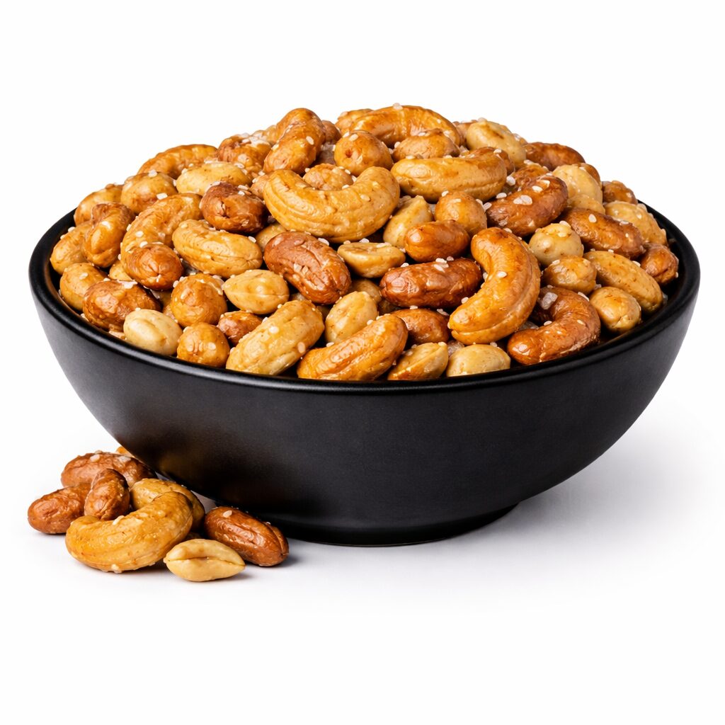 Cashew- und Erdnussmischung Honig und Meersalz