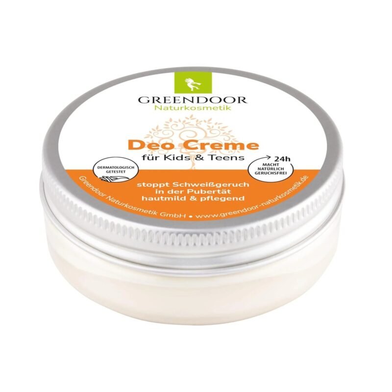 Deo Creme für Jugendliche ohne Aluminium – 50ml, hautmild, vegan, alkoholfrei, für Pubertät geeignet