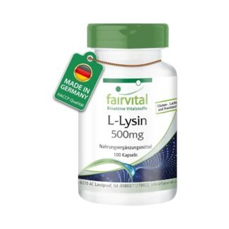 100 l-lysin kapseln – 500 mg hochdosiert, essentielle Aminosäure