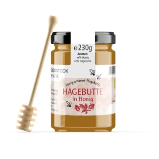 230 g hagebutte in bio honig – fruchtige Honigmischung