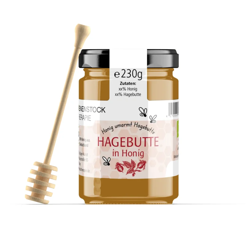 230 g hagebutte in bio honig – fruchtige Honigmischung