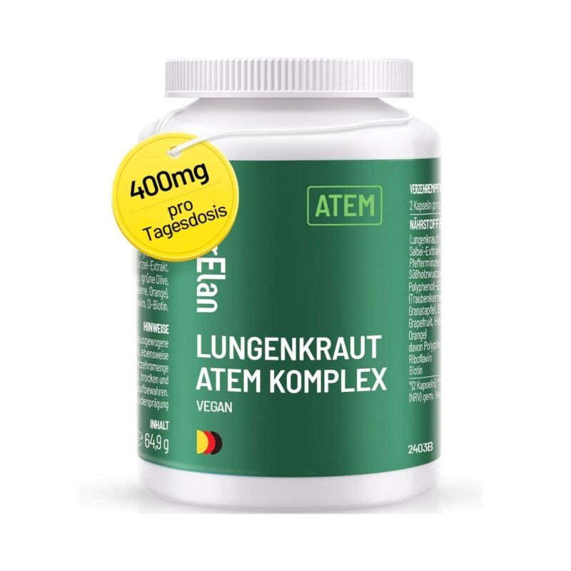 120 lungenkraut kapseln – Atem Komplex mit Lungwort, Salbei und Süßholzwurzel