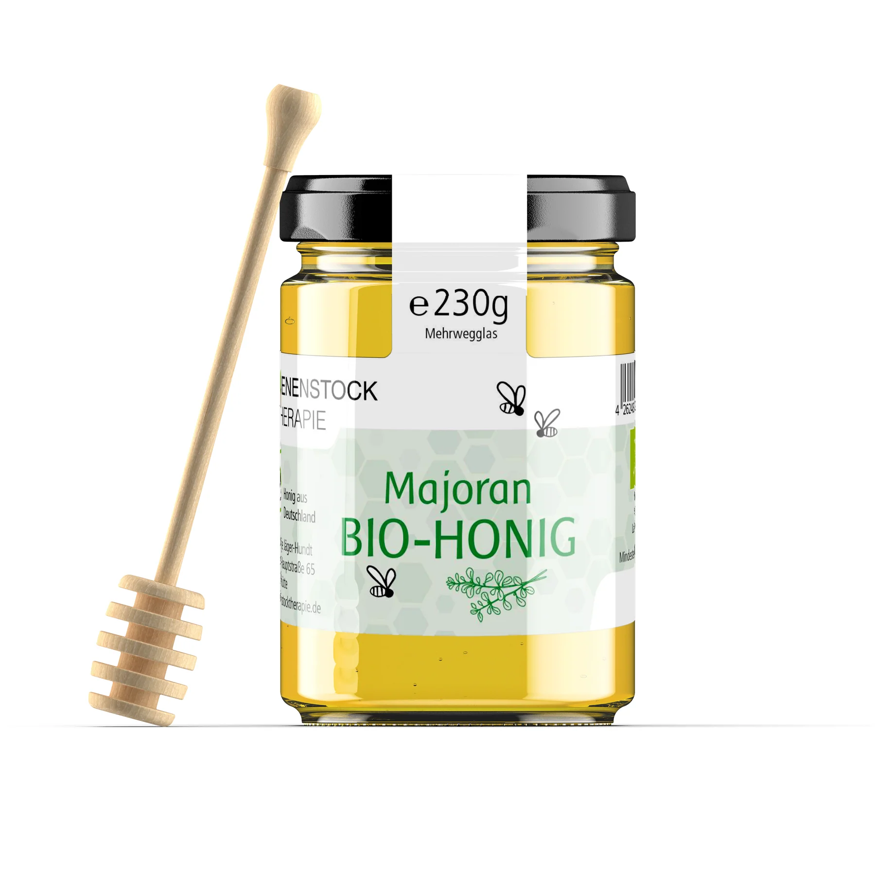 230 g bio sommerhonig mit majoran – aromatische Honigmischung