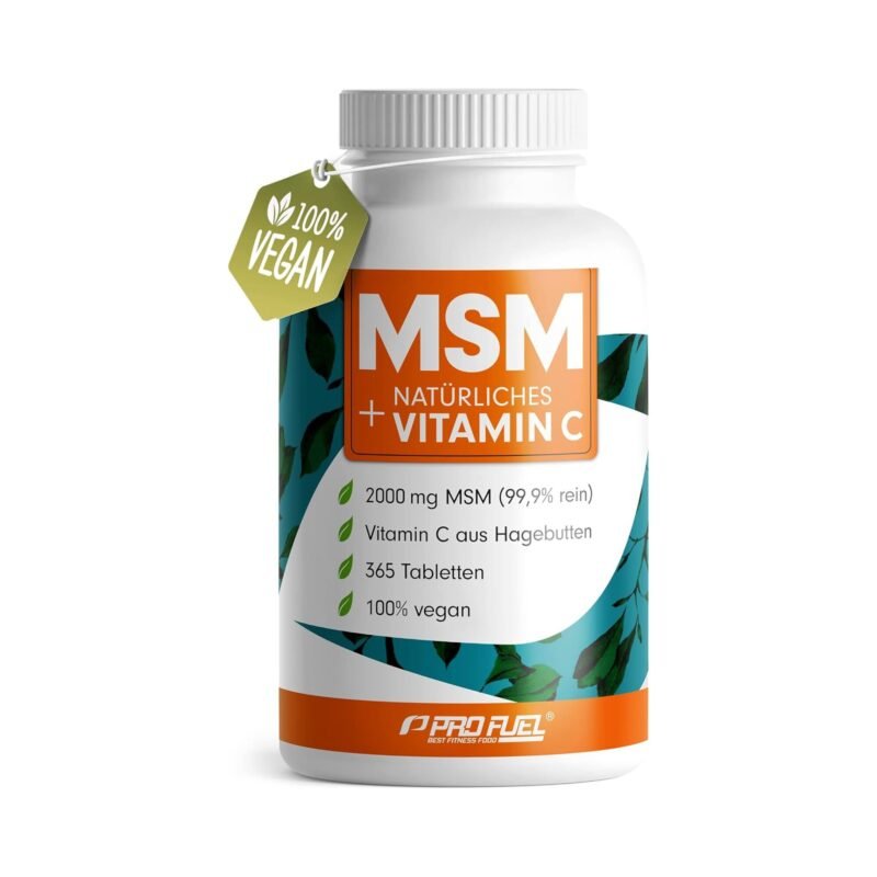365 msm tabletten – hochdosiert mit Vitamin C und MSM