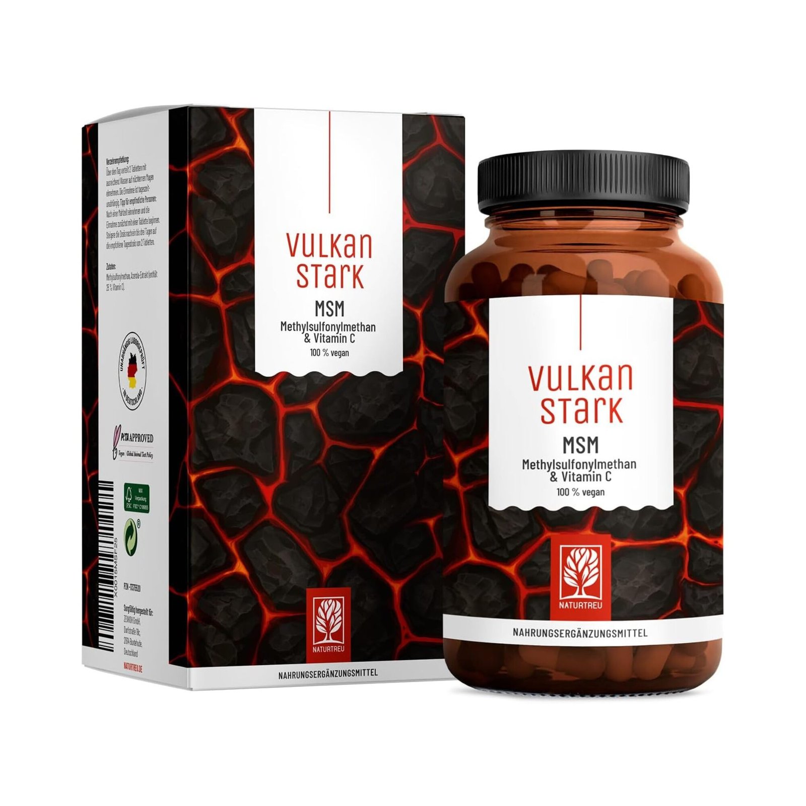 MSM Tabletten hochdosiert - 2000 mg MSM 240 msm tabletten – hochdosiert mit Vitamin C, vegan und laborgeprüft