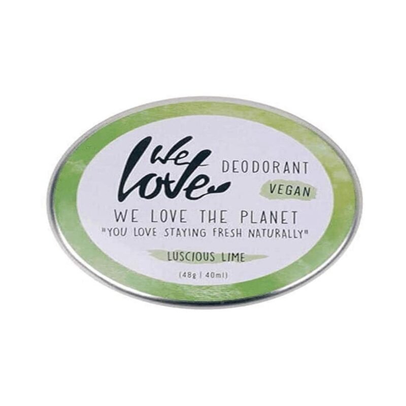 Natürliche Deocreme mit Limette – 48g, Luscious, aluminiumfrei, vegan, plastikfrei