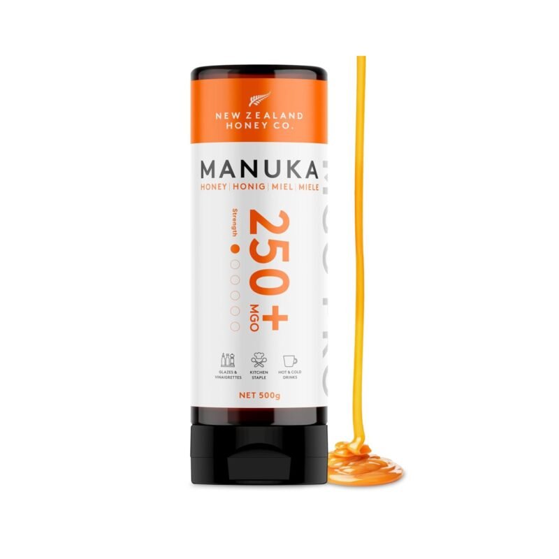 500 g manuka honig mgo 250 quetschflasche roh und aktiv – New Zealand Honey Co.