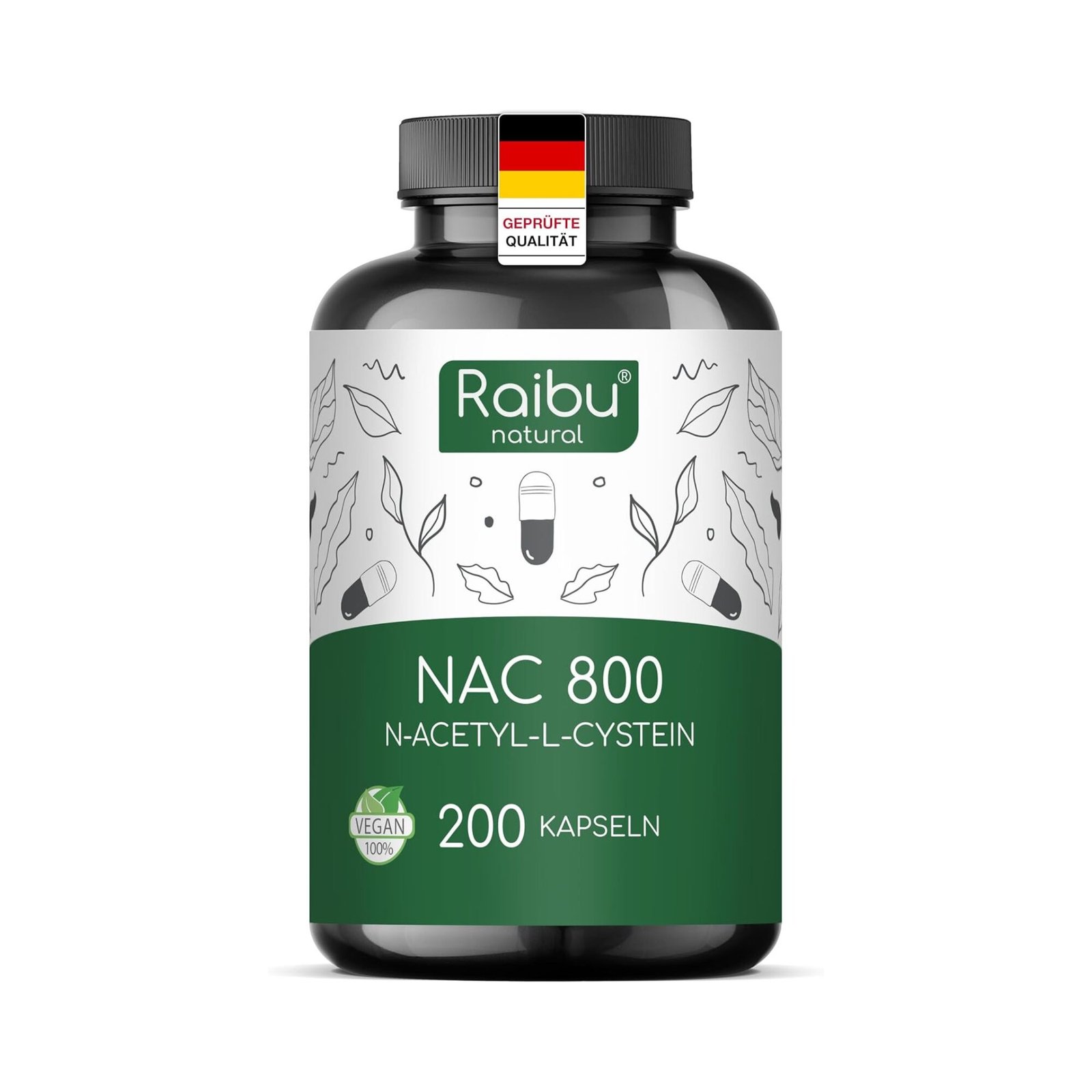 200 nac husten Kapseln 800 mg – hochdosiert und rein