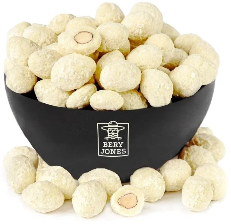 Mandeln in weißer Schokolade mit Kokos 500g – süßer Snack mit Kokosflocken