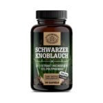 180 vegane schwarzer knoblauch kapseln mit 25:1 Extrakt, 15% Polyphenole & SAC I, fermentiert, laborgeprüft