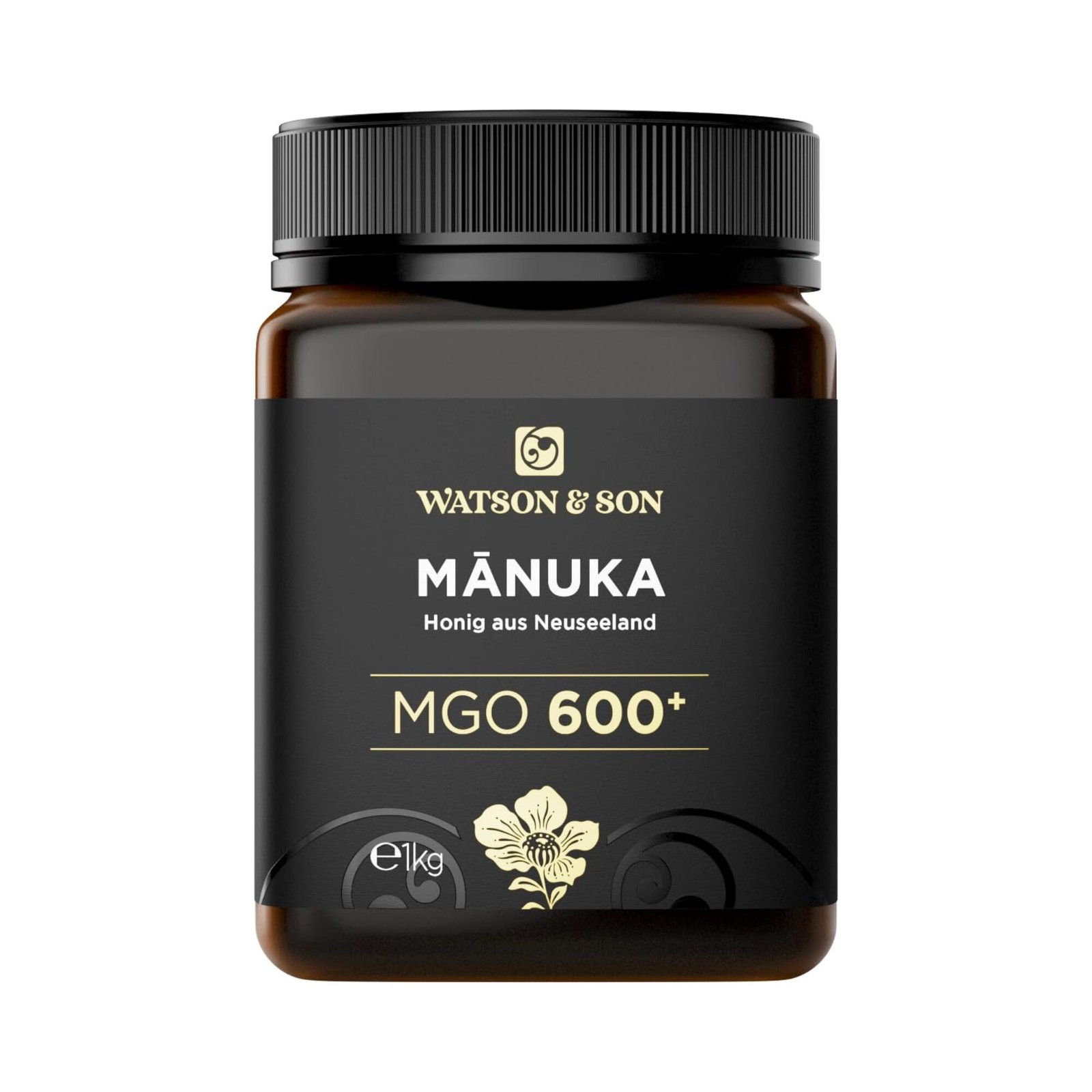 Watson & Son Manuka Honig MGO 600+ 1kg 1 kg manuka honig mgo 600 roh und aktiv – Watson & Son