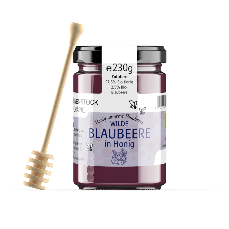 230 g wilde blaubeere in bio honig – fruchtig-aromatische Honigmischung