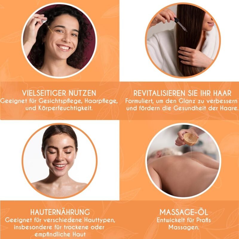 120ml Jojobaöl Bio Kaltgepresst – Reines Gold für Haut, Haare & Nägel – Kanzy