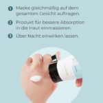 COSRX Overnight Gesichtsmaske mit Reisextrakt – Feuchtigkeitspflege mit Niacinamid, 60ml