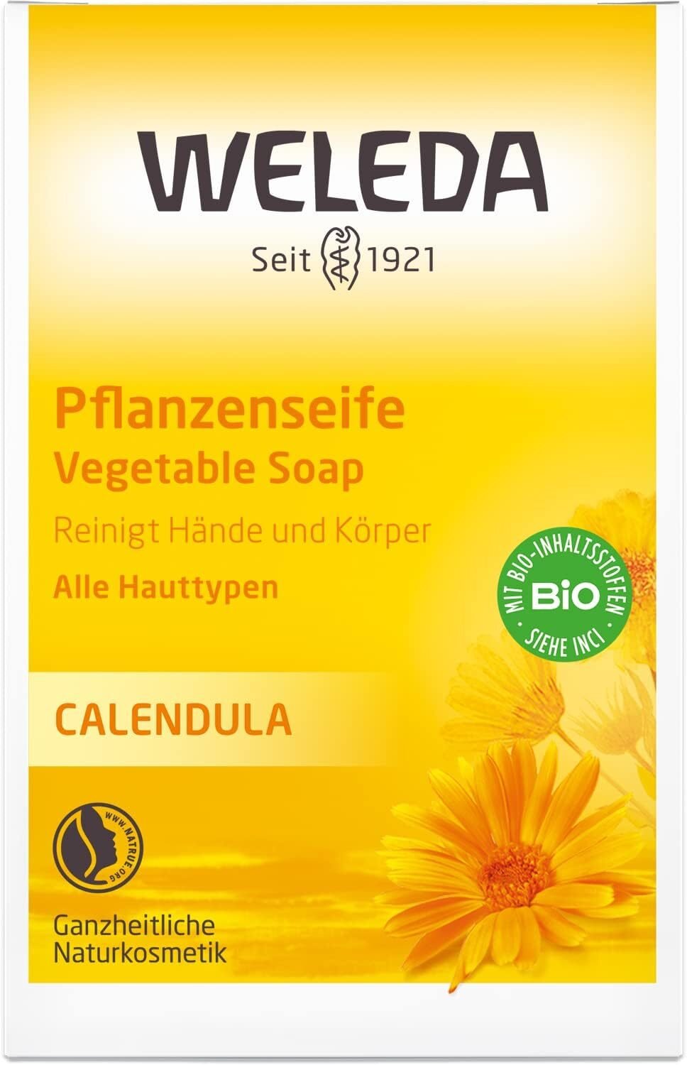b94f24babec8b7b82c3f21593e28a552.jpg 100g Bio Handseife mit Calendula – Naturseife mit Kokosöl & Olivenöl für sensible Haut | WELEDA