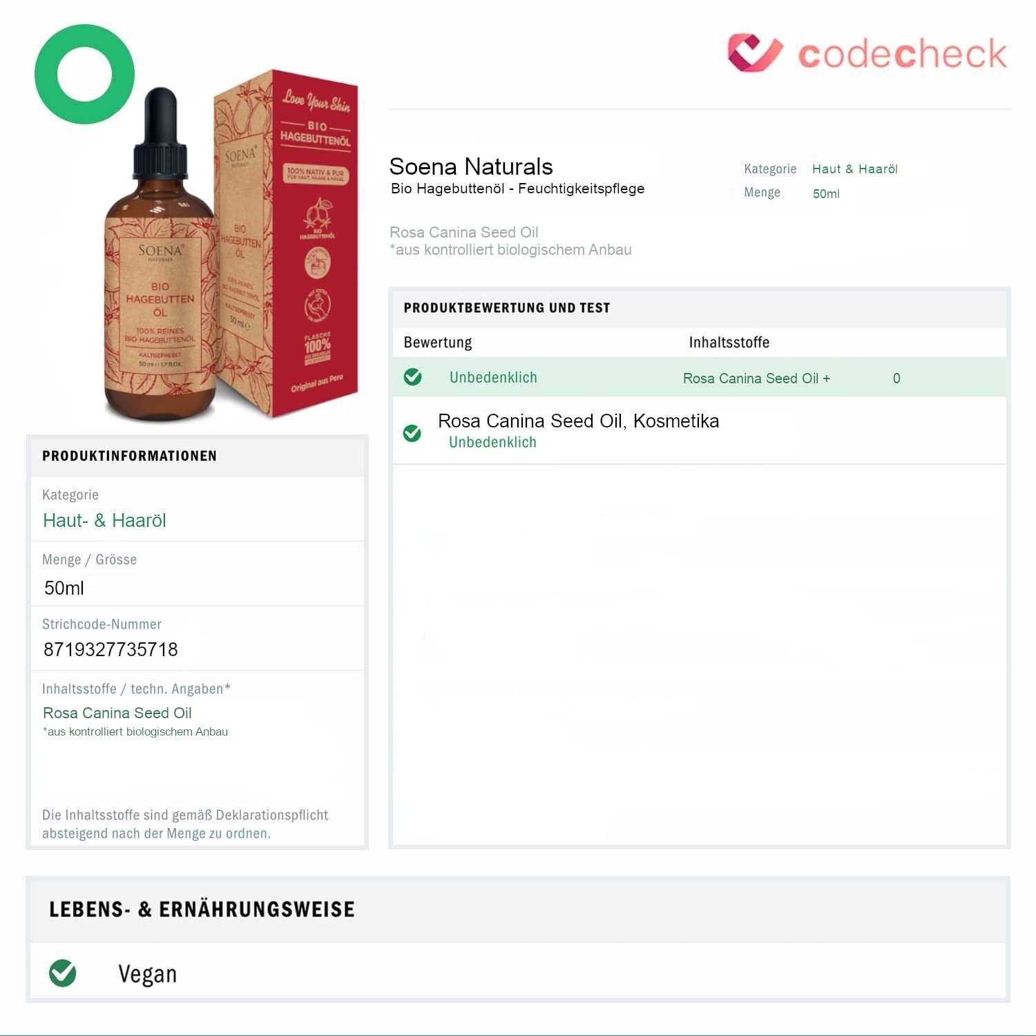 100ml Bio Hagebuttenöl – Kaltgepresst & Rein – Natürliches Wildrosenöl – Made in Germany