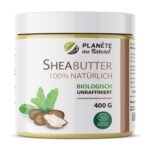 400g Sheabutter Bio unraffiniert – natürliche Karité Butter für Haut, Haare und Lippen