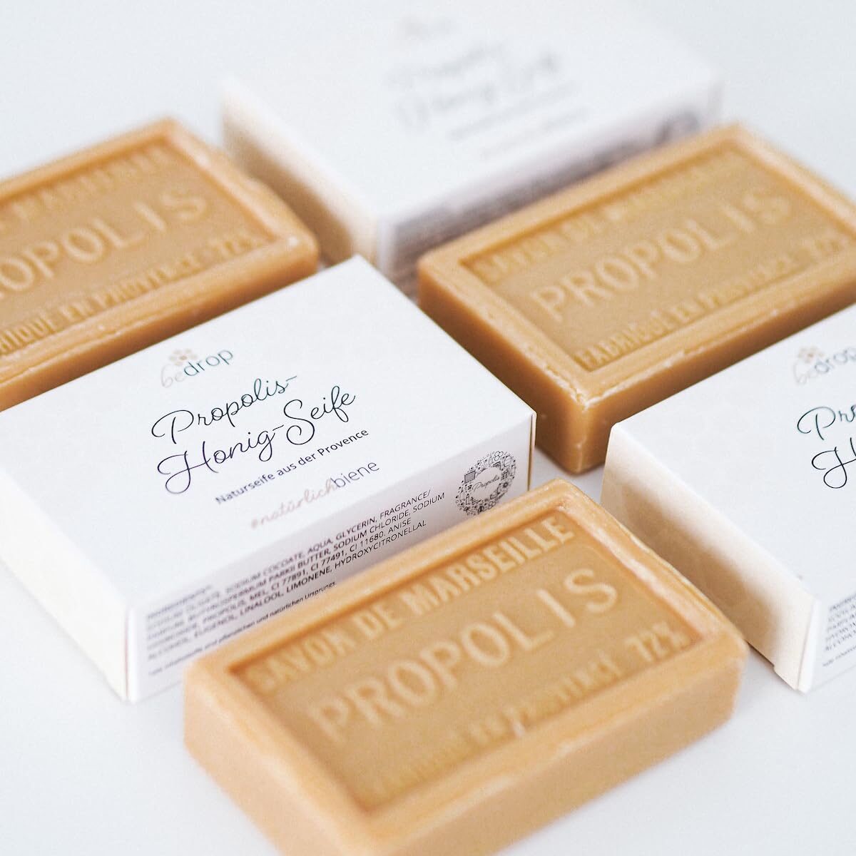 Propolis Seife bei unreiner Haut 100g – Naturseife mit Honig, Sheabutter & Kokosöl