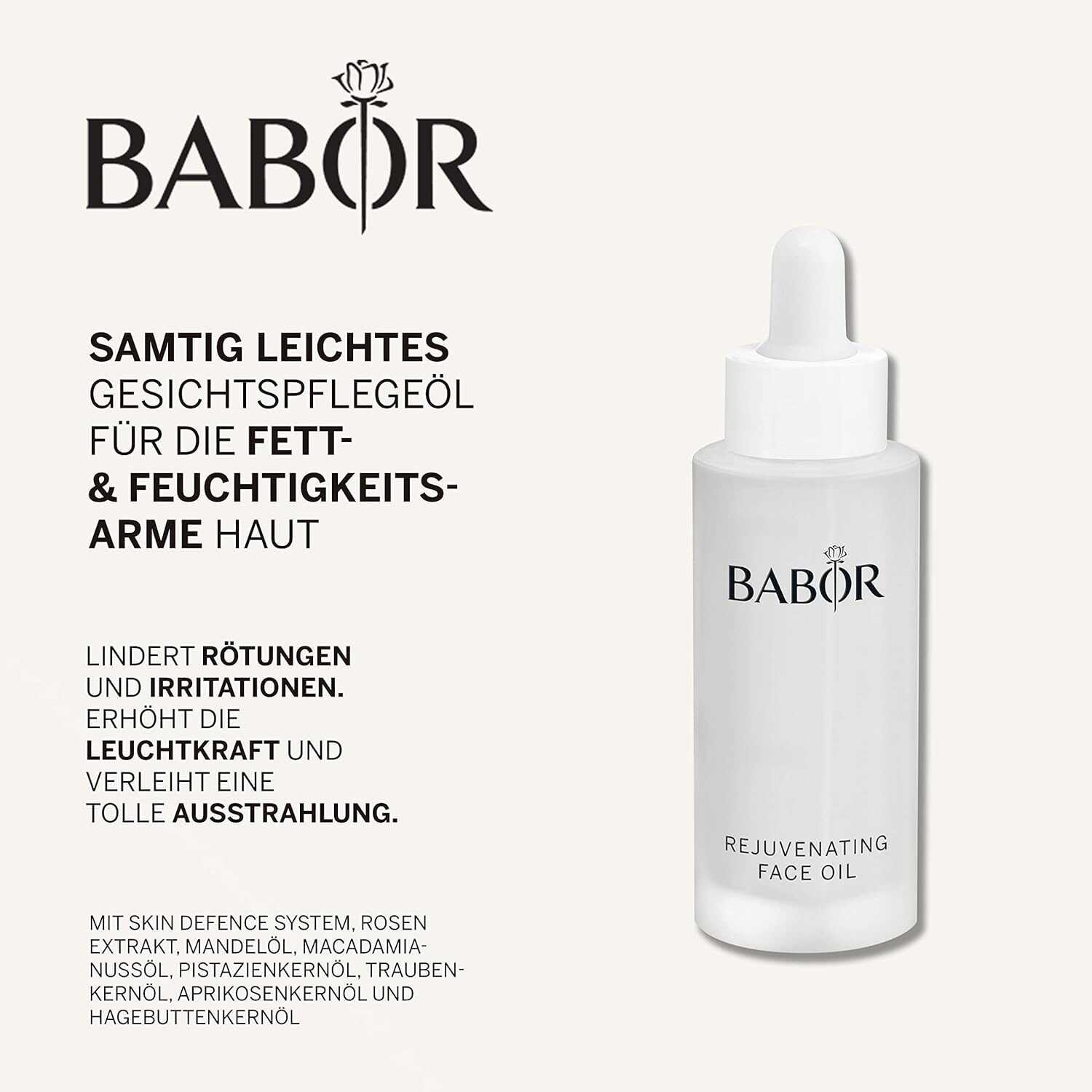 30ml Rejuvenating Face Oil – Beruhigend & Jugendlicher Glow – BABOR CLASSICS