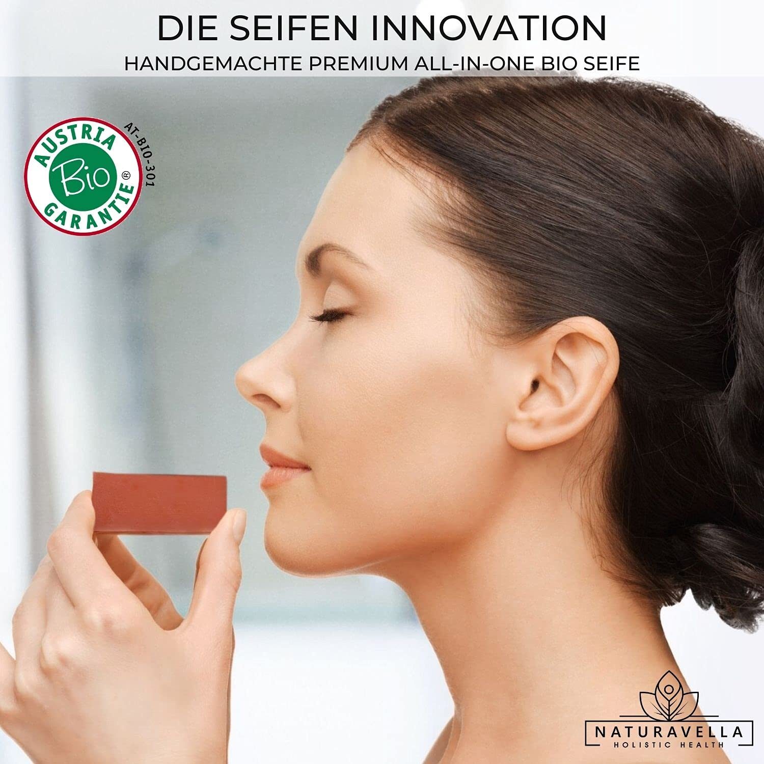 3×100g Bio Seife Set für Haut und Haar – Naturseife als Duschseife, Haarseife & Geschenkset | NATURAVELLA