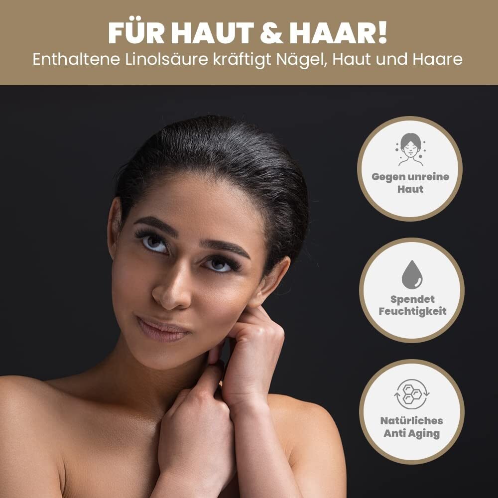 100ml Bio Hanföl Gesichtsöl – Hochdosiert mit Vitamin E & Retinol – Einführungspreis