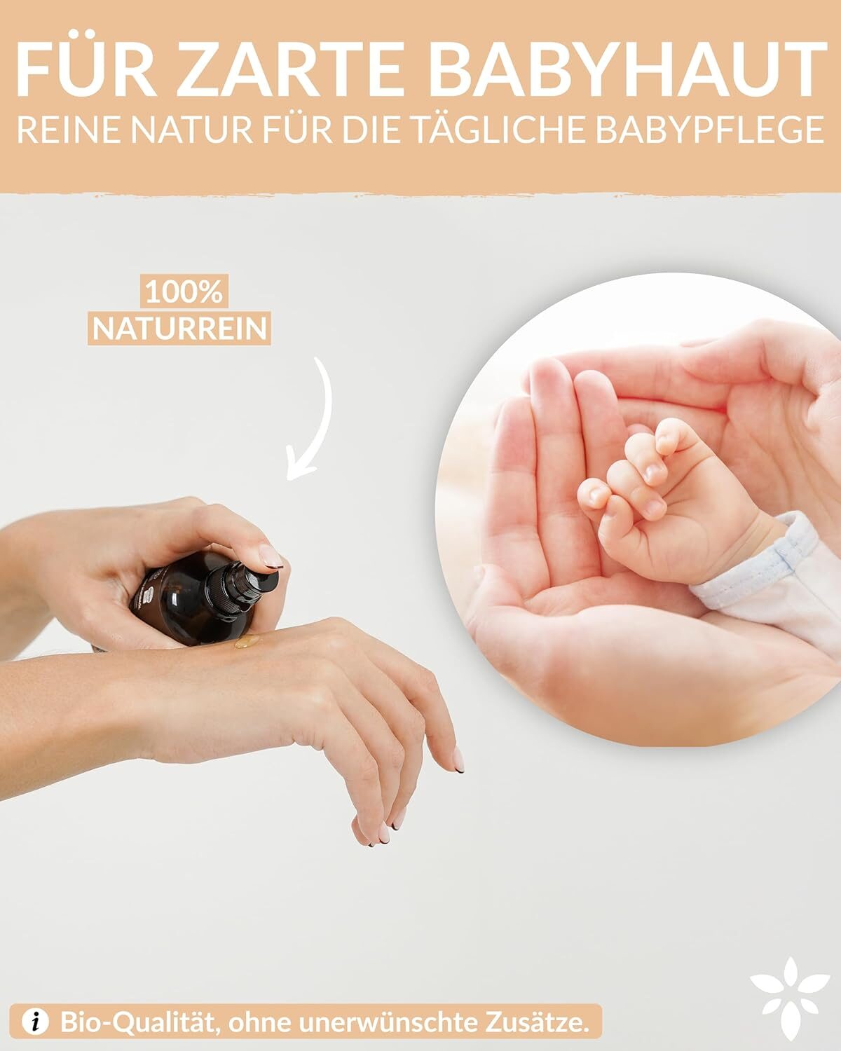 Bio Mandelöl für empfindliche Haut – 100 % naturrein, kaltgepresst & dermatologisch getestet für sanfte Pflege