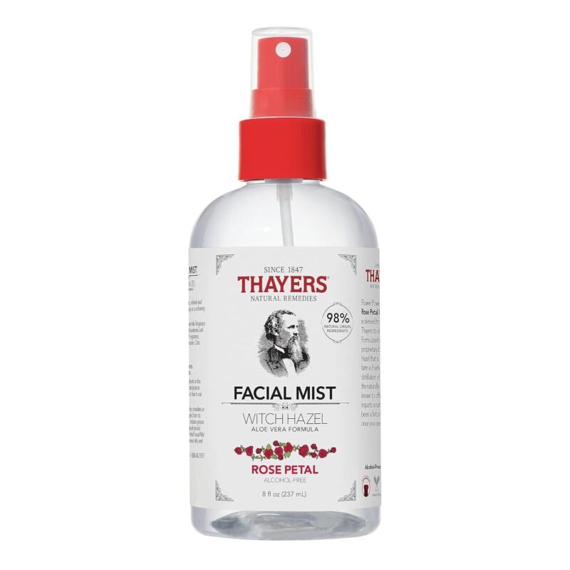 237ml Thayers Hamamelis Rosenblüten Gesichtswasser mit Bio Aloe Vera