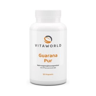 120 vegane Guarana Kapseln 500 mg von Vitaworld