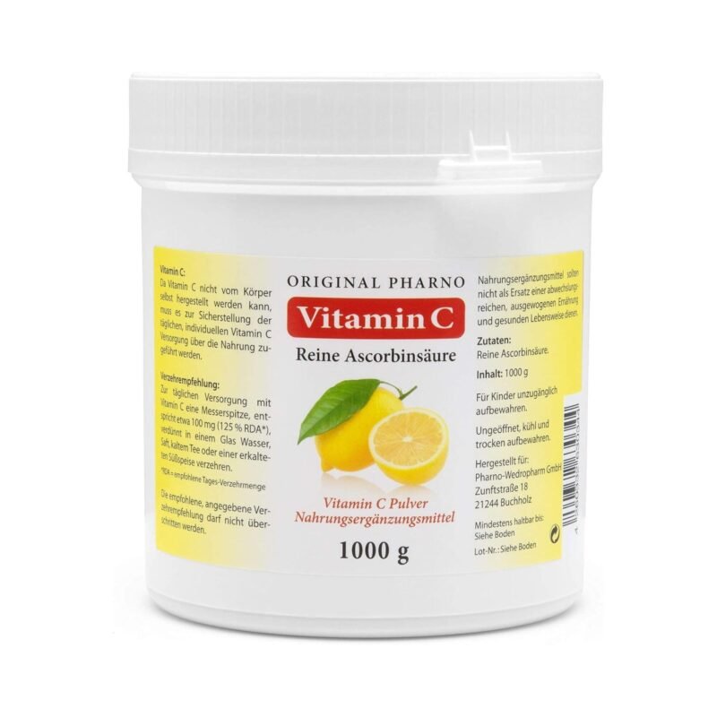 1kg Vitamin C Pulver reine Ascorbinsäure Apotheken Qualität Original-Pharno