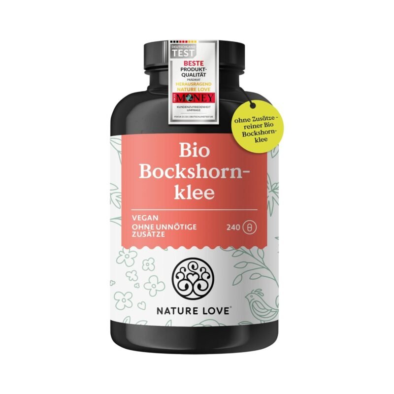 240 bio bockshornklee kapseln hochdosiert – 2600 mg pro Tagesdosis – Vegan – Nature Love®