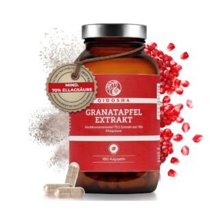 180 granatapfel extrakt kapseln hochdosiert 70 prozent ellagsaeure