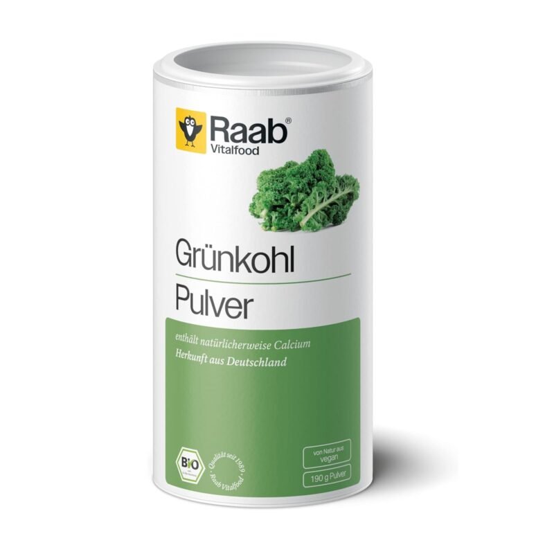 grünkohl pulver bio 190g vegan ohne zusätze aus deutschland